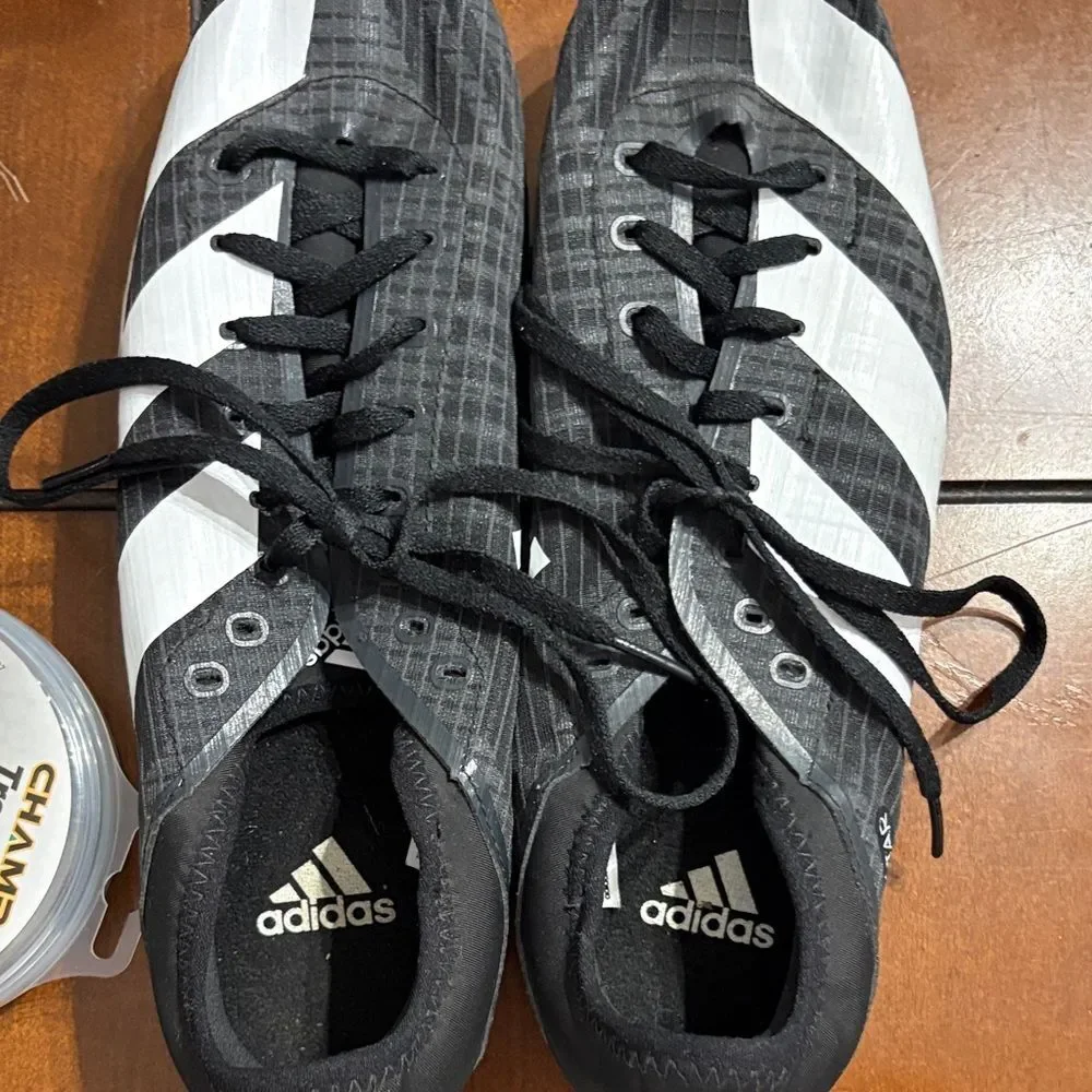 Adidas Black and White Striped Track shoes
